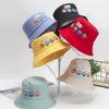 Sun Hat Cartoon Printing Sun Protection Toddler Bucket Hat Summer Fishing Cap For 2-5 Years Old Boys Girls