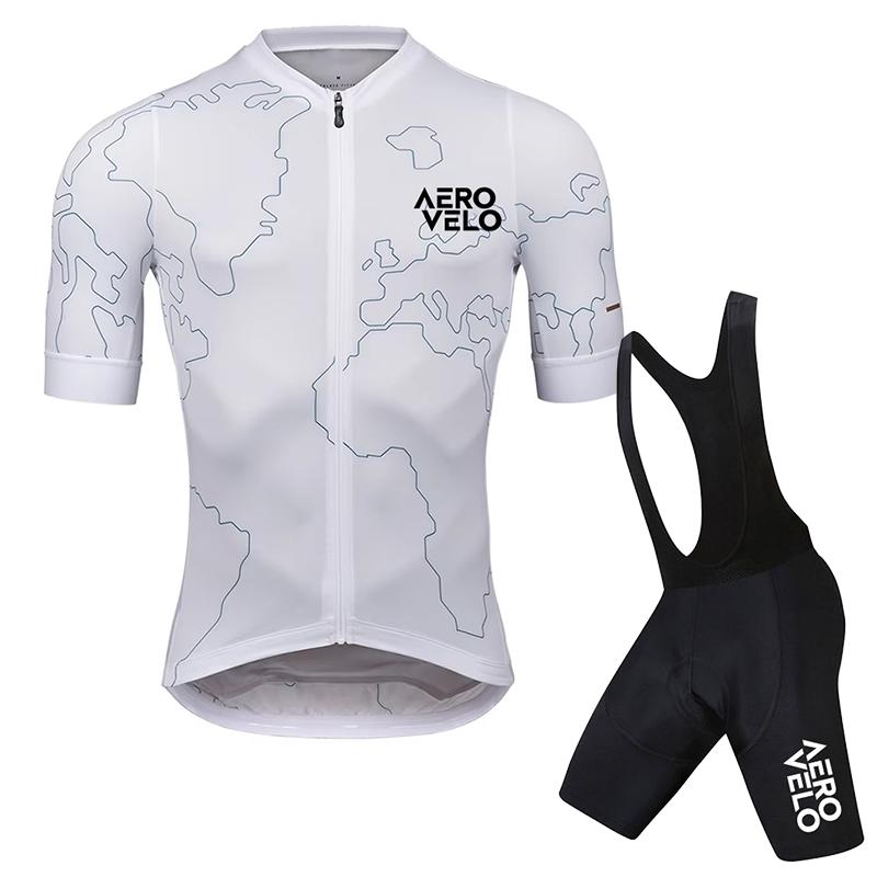 Fahrradtrikot Set Herren Fahrradbekleidung Sommer Straße Training Bike Shirts Anzug Fahrrad Trägerhose MTB Uniform