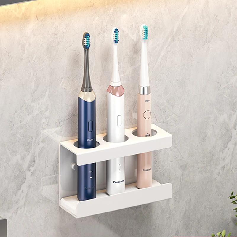 Aluminum Wall Mount Electric Toothbrush Holder for Bathroom, Shower, Toothbrush Hanger Brush Stand, Hanger Bathroom Organizer