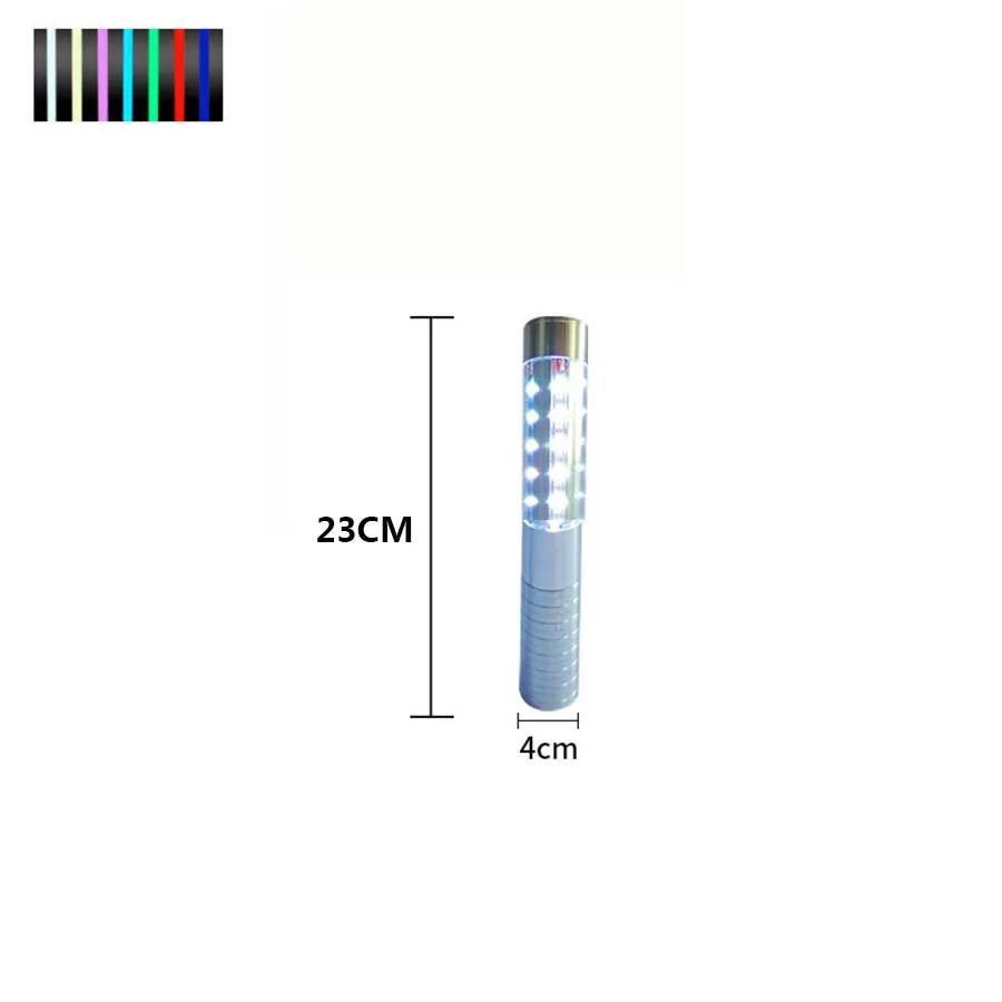 7 Color RGB Rechargeable LED Strobe Baton Light Wine Bottle Topper Sparklers Light Party Service Bar Growing Flash Stick Light