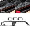 4PCS Car Window Switch Lift Panel Button Frame Cover Trim Decorative Stickers Interior Accessories For BMW E90 3 Series 2005-12