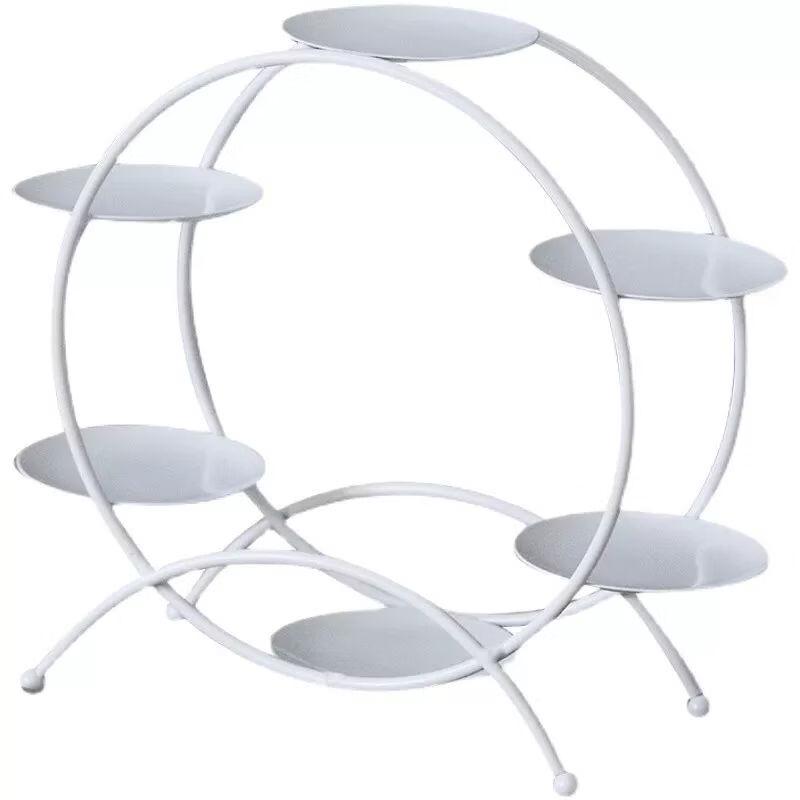 Elegant White Iron Art Dessert & Cake Display Stand Sets