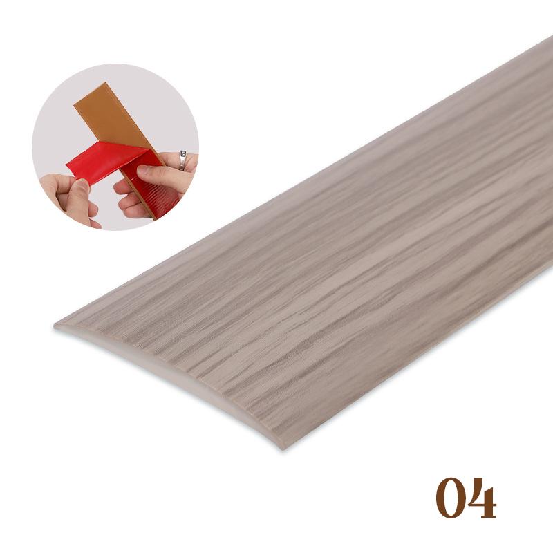 2 Pcs PVC Self-adhesive Floor Edge Protection Floor Transition Strips Threshold Strips Decorative Strips Carpet Floor Seam
