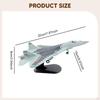 1:100 Scale SU-57 Airplane Model with Display Base Collectible Souvenir Stimulated Fighter for