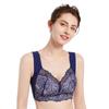 Dentelle Sexy Grosse Fille Mince Sans Anneau en Acier Grande Taille Sous-vêtement Style Gilet Élargi Sport Sommeil Push-up Soutien-gorge