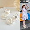 Sandale Princess Chic pentru Fete pentru Petrecere de Nuntă Perle Mărgele Clasice de Vară Noi Sandale de Cauciuc pentru Copii