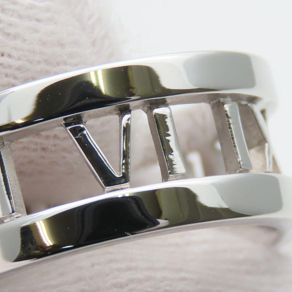 Gebraucht TIFFANY&Co. Ring Atlas EU#48.5 K18 Weißgold/Diamant 7.4g Weißgold offen