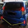 1 Pair LED Car Rear Bumper Reflector Light For Toyota NOAH VOXY 80 Pruis 40