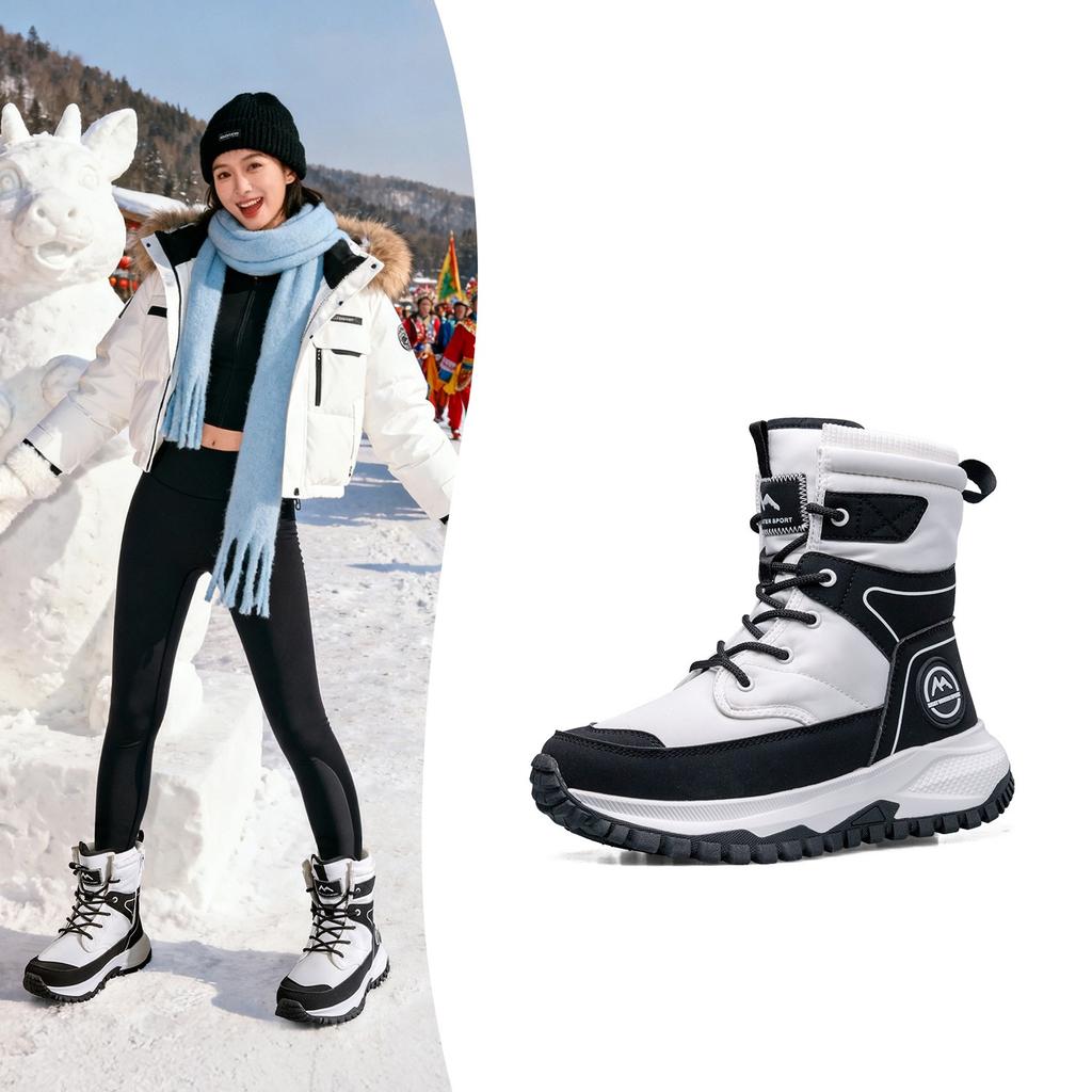Snow Boots for Women In Winter Thickened and Warm Cotton Shoes Waterproof and Non Slip Short Boots