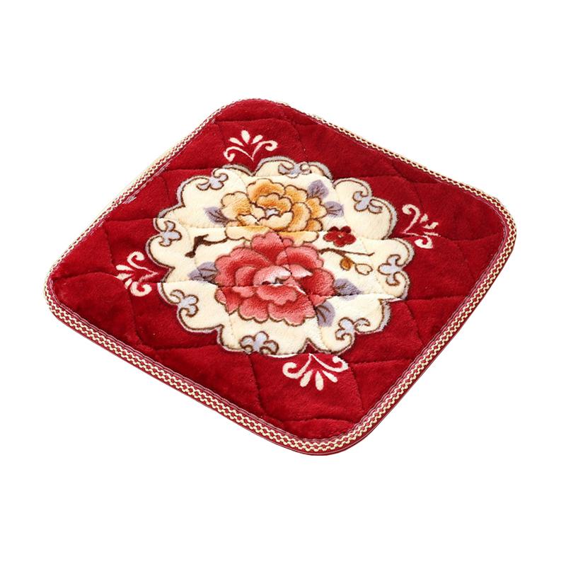 1 ks Podložka na židli Protiskluzová Náhodná barva Teplé podsedáky na židli Zesílená podložka na stoličku Pastýřské květiny 40x40CM Fleece