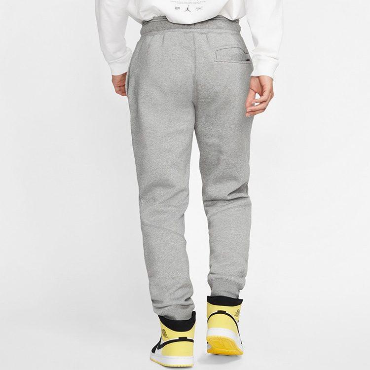 Jordan Knitted Sweatpants Men's Gray Moderate Cuffed Pants CD8740-091