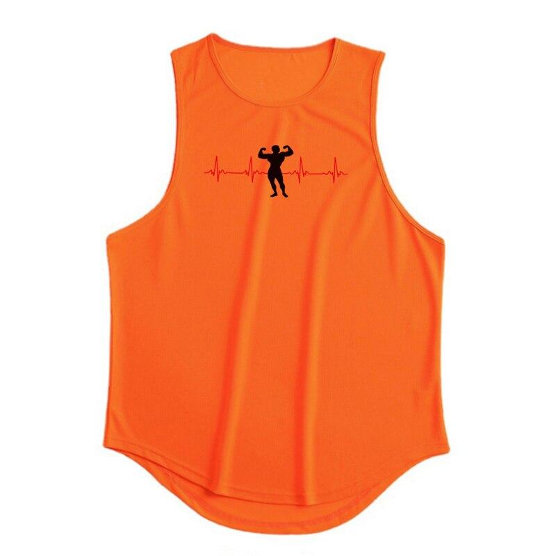 Muscleguys Summer New Youth Bodybuilding Vests Men’s Printed O-neck Quick Dry Breathable Workout Sleeveless t-Shirt