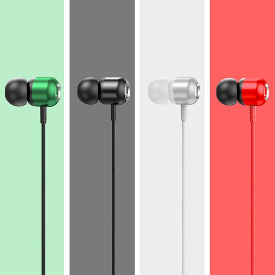 Wired Earphone In-ear HiFi Stereo Sound Elbow Design Type-C Sport Gaming Headset with Mic for Mobile Phone