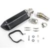 Motorcycle Exhaust Muffler Compatible with Kawasaki Ninja and Z300 Mid-Pipe Exhaust, Slip-On 250R, 250, 300, Z250, (2008-2017)