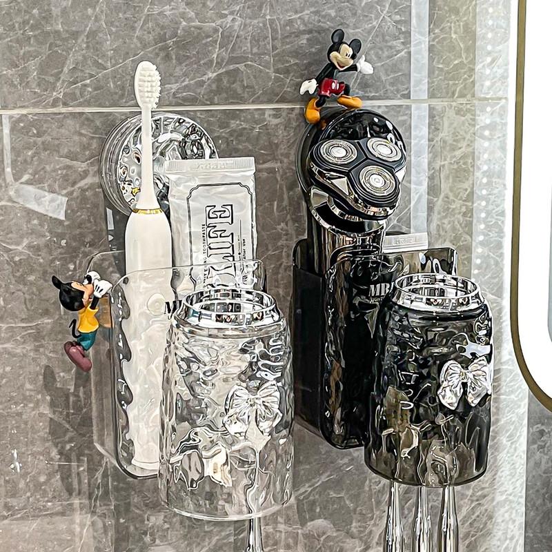 Punch-Free Suction Cup Toothbrush Holder