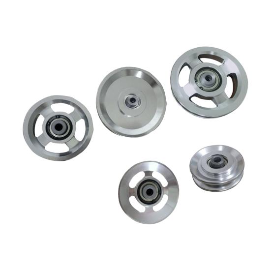 Pulley Wheel Smooth Surface Easy to Replace Replacement Aluminium Alloy Bearing Pulley Wheel