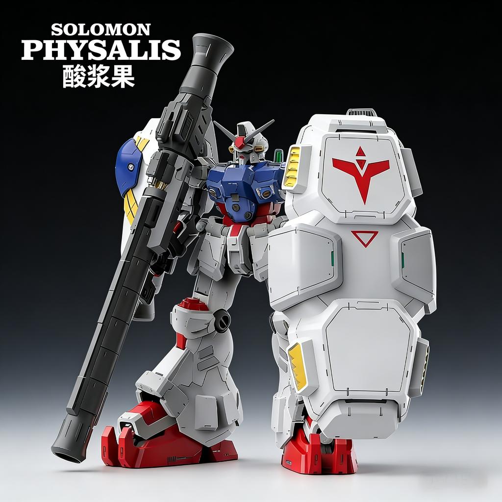 Original Mecha 1/100 Rx-78 Gp02 Physalis Action Figures Assembly Model Computer Case Decoration Collectable Models Boy'S Gift