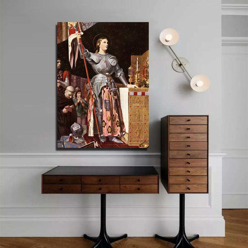 Classic Famous Oil Painting Joan of Arc Wall Art Decor for Living Room Print Poster On Canvas Home Decoration Picture No Frame