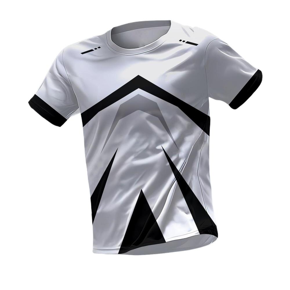 Tricouri grafice sport la modă de vară pentru bărbați, cu gât rotund, cu mânecă scurtă, respirabile