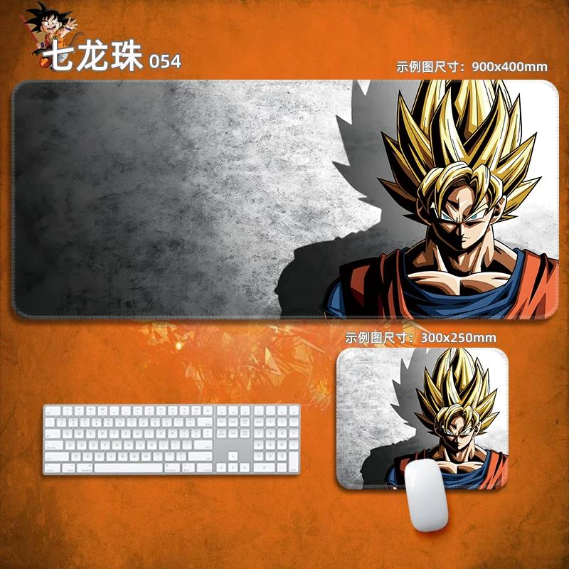 Anime Mauspads Drachenball Leder-Mauspad Nachhaltig Kleiner Junge Handgelenkstütze Tastaturunterlage Tischmatte Son Goku Animation Dekorative Tischdecke