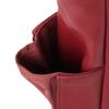 Sac d'affaires Sobani en cuir éthique, format A4, pour homme, rouge