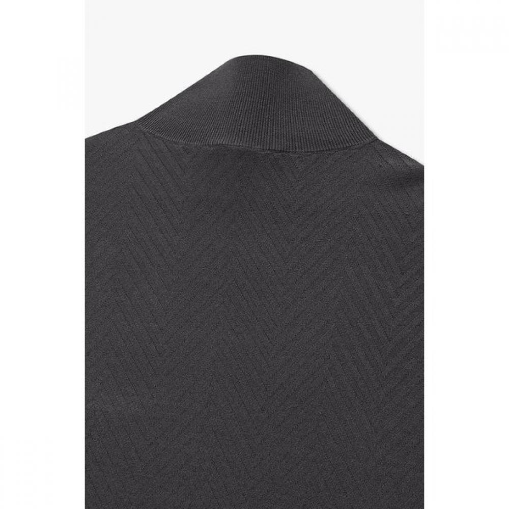Emporio Armani Men S Chevron High Neck Knit Zip Up A516128011