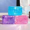 (Hefengcl) Glitter Cube Tpr Squishy Toy, Soft Stress Relief Squeeze Toy, Random Color, Ideal Party Favors & Classroom Rewards