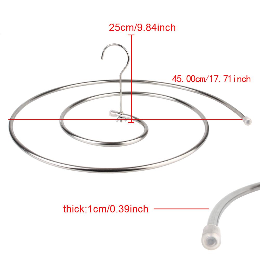 Round Spiral Quilt Sheets Hanger Home Storage Blanket Hanger Rotating Drying Rack Save Space Stainless Steel