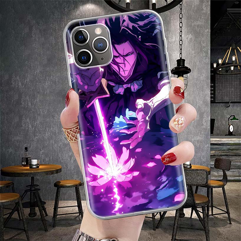 Bleach Kuchiki Byakuya Soft Phone Case For IPhone 11 17 Air 16E 16 Pro Max 15 + 14 Plus 13 Mini 12 Apple 7 SE 8 Fundas Coque 11