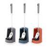 Toilet Brush & Holder Set Toilet Brush Deep Cleaning Toilet Brush with Edge Cleaner Flexible Toilet Brush Holder
