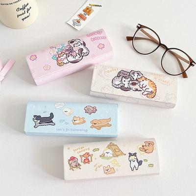 PU Leather Glass Case Hard Shell Sunglasses Storage Box Cute Eyewear Case  Women
