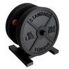 Weight Plate Coaster Set with Rack, Creative Barbell Plate Design Coasters, 45LBS Logo Drink Coasters, Personalized Gift for Gym Lovers Fitness Fans