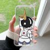 Astronaut Graphic Pattern Phone Case Suitable for iPhone 17 16 15 14 13 12 11 Pro/Max/Plus Anti Drop and Shockproof Back Cover