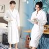 Women's & Men's Coral Fleece Bathrobe - Spring/Autumn, Thick Flannel, Long Couples Robe