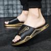 Non-slip Thick-soled Wear-resistant One-word Slippers Personality Trend Home Bathroom Sandals and Slippers