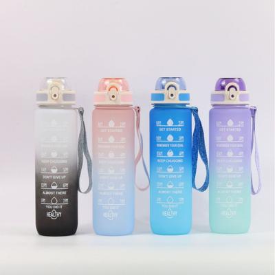 1L Water Bottle Motivating Sports Water Bottle Airtight Drinking Bottles for Outdoor Travel Bottle