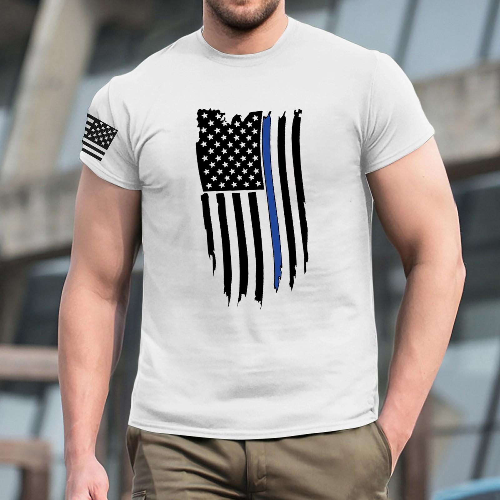 

Мужская модная футболка, уличная повседневная одежда с коротким рукавом S белый