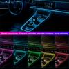 1/2/3/4/5M Car LED Ambient Lights Strip RGB Neon Optical Fiber Multiple Mode Interior Atmosphere Lighting DIY USB EL Wiring Lamp
