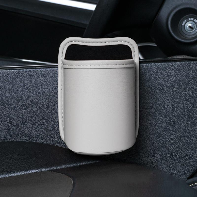 

Car Door Cup Holder Storage Bag Universal Back Clip Design Drink Rack Organizer Box Waterproof Seat Back Storage Pocket S бежевый