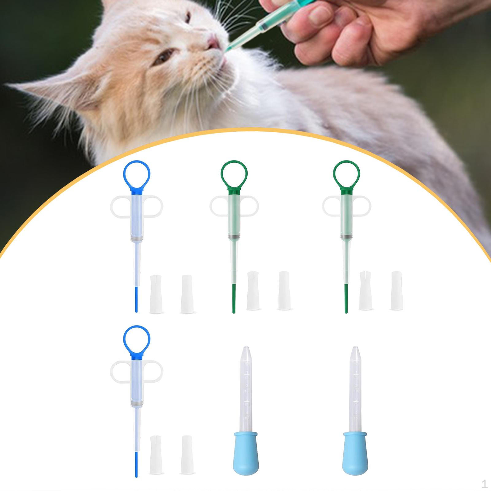 

Pet Pill Dispenser Soft Tip Lightweight for Small Cats Dog Animal Medicine Feeder Plunger