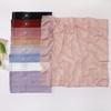New Pearl Chiffon Daisy Rhinestone Beaded Square Scarf For Women