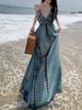 Women's Bohemian French-Style Summer Travel Dress - Elegant Beach & Vacation Wear
