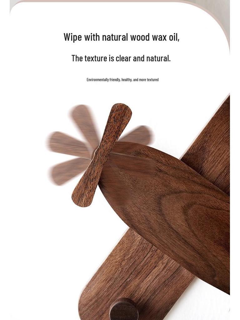 No-Drill Wall-Mounted Solid Wood Hook for Children's Room - Perfect for Coats, Hats & More