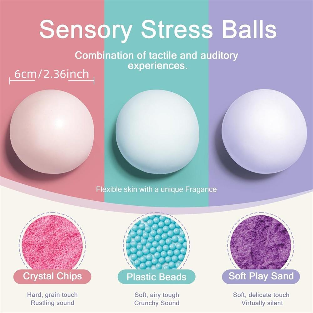 Tvarovatelná vakuová squishy míček s pískem, hrozinkový smoothie, antistresový míček, míček pro úlevu od stresu, hlučný míček, mačkací fidget hračky pro děti i dospělé