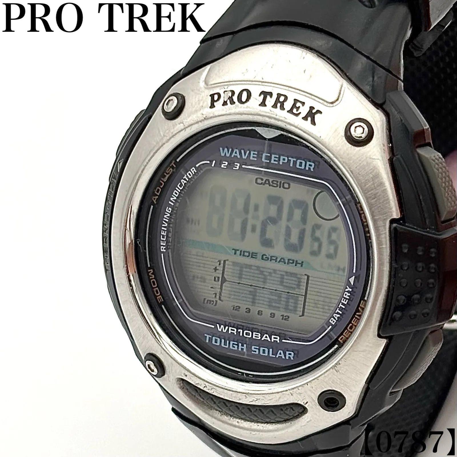 Used Working item Working item Casio CASIO PRO TREK watch men s solar radio-controlled watch PRW-200J-1JR 0787