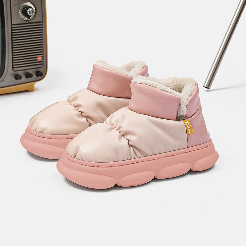 Хлопковые тапочки. Хлопковая обувь на толстой подошве. 36-37 розовый