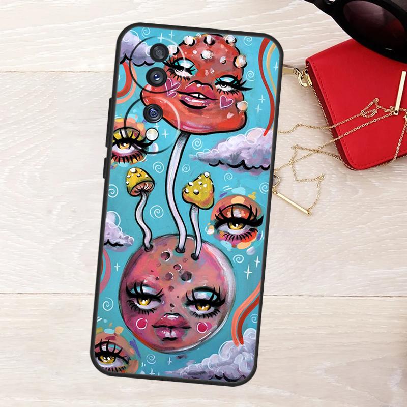 Indie Kids Aesthetic Hippie Acid Trip Case For Honor Magic 8 5 6 7 Lite X9a X9b X9c X9d X8b X8c Win 50 70 90 200 400 Pro Cover