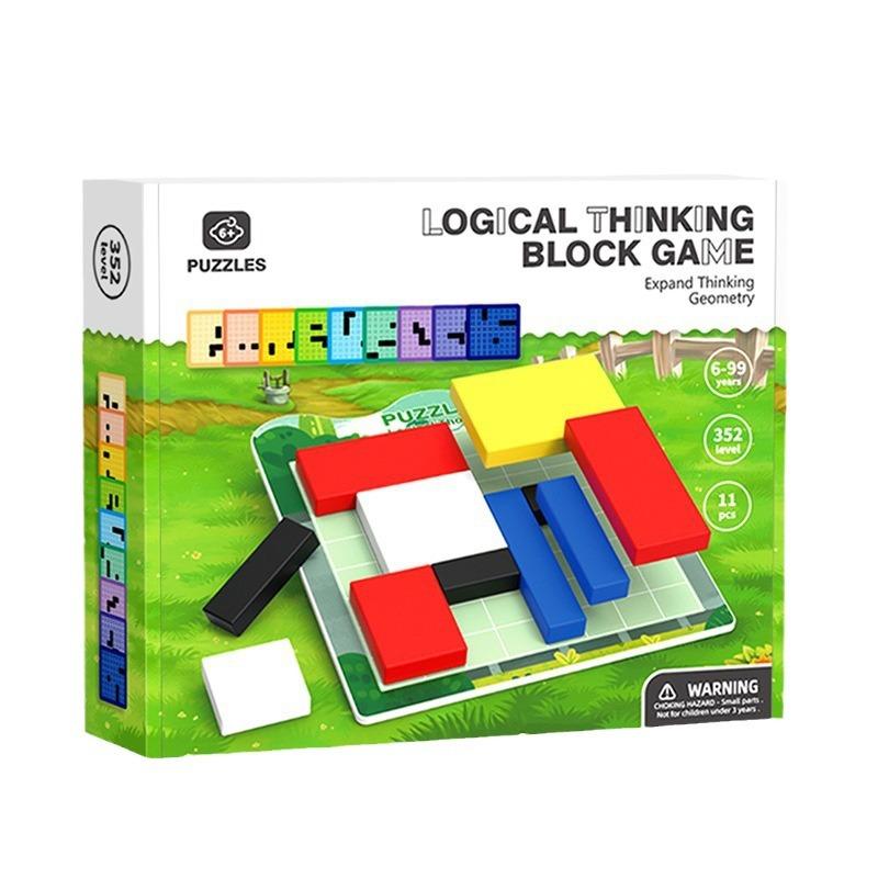 Magnetisches Tetris-Baustein-Puzzle für Kinder von 6 bis 14 Jahren, das der Entwicklung der Intelligenz und dem Training des logischen Denkens zugute kommt