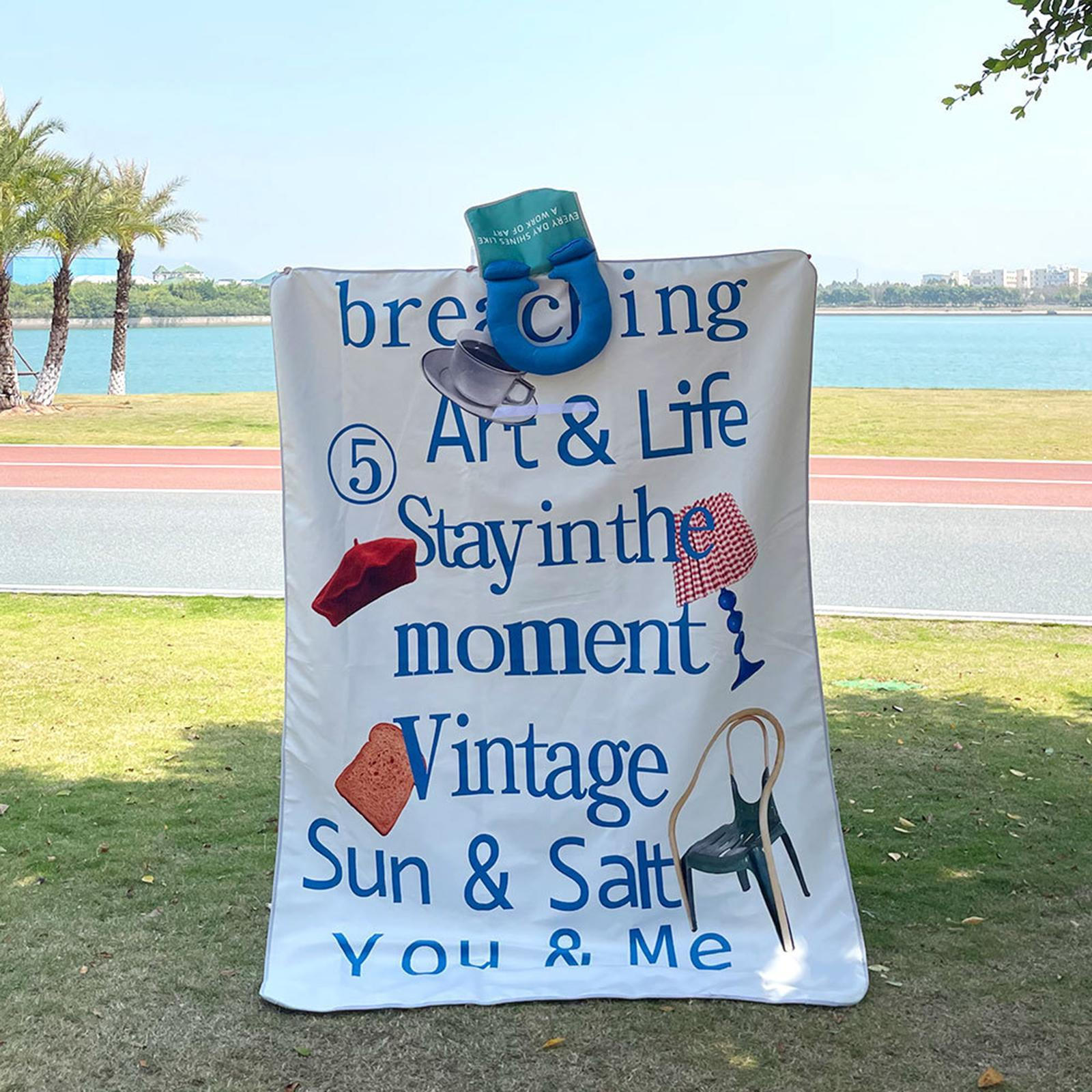 

Уличное одеяло для семейных посиделок Водонепроницаемый складной коврик для кемпинга и пляжа 150cmx200cm