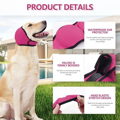 New Hearing Protection Dog Calming Earmuff Noise Reduction Shock Proof Dog Earmuffs Waterproof Dog Ear Cover Summer Swimming